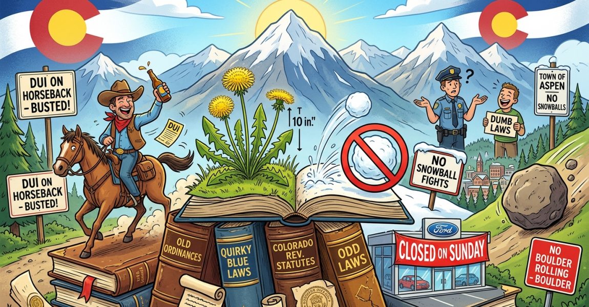 Colorado still has a handful of quirky, outdated, or oddly specific laws on the books
