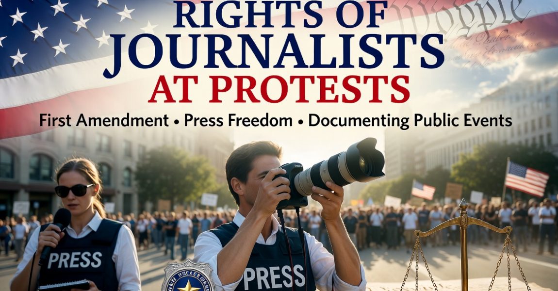 Journalists covering protests in the U.S