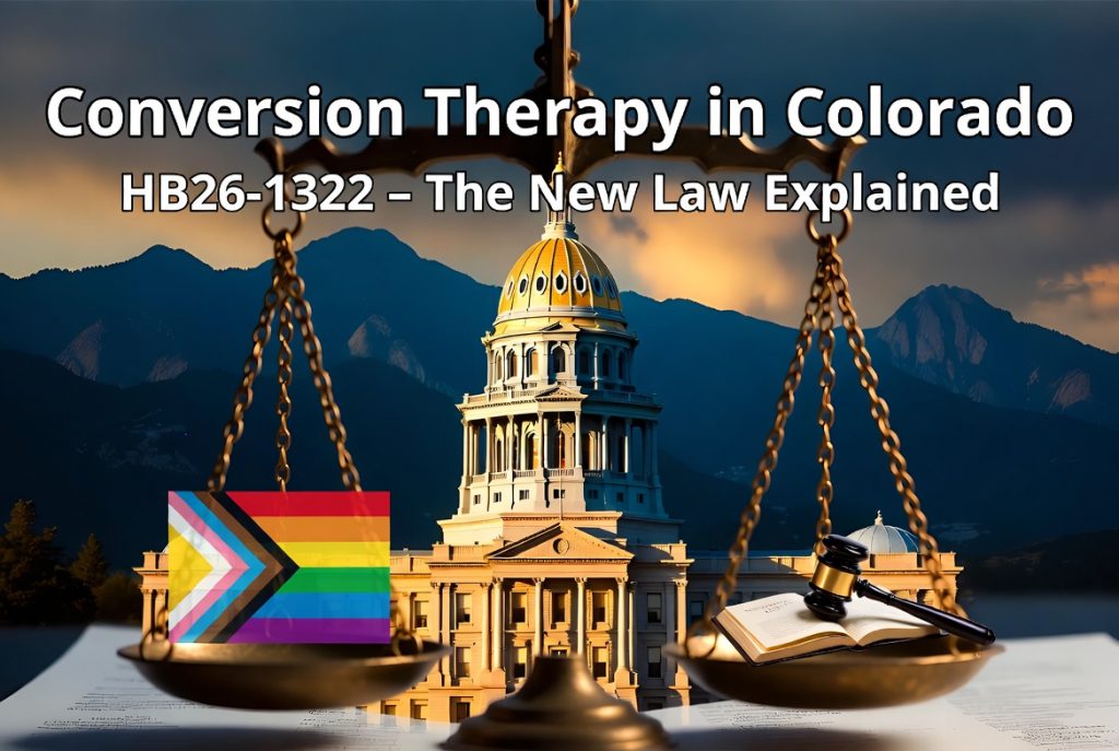 Conversion Therapy in Colorado under new HB26-1322 law